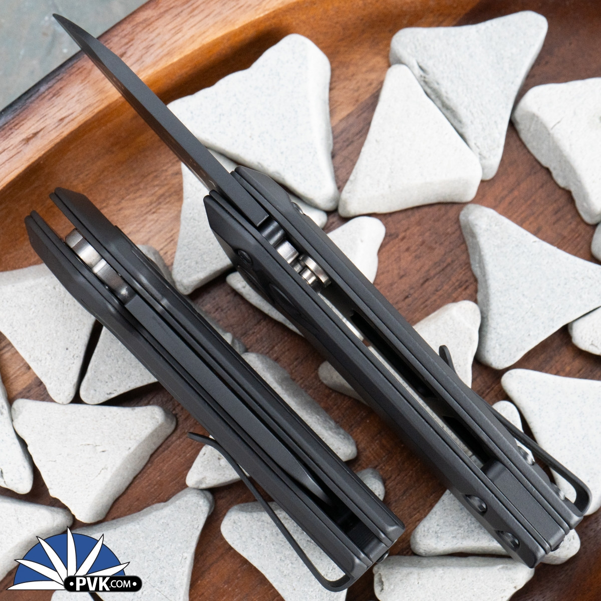 Buck 839 Mini Deploy Black Out - Black Cerakote CPM S35VN