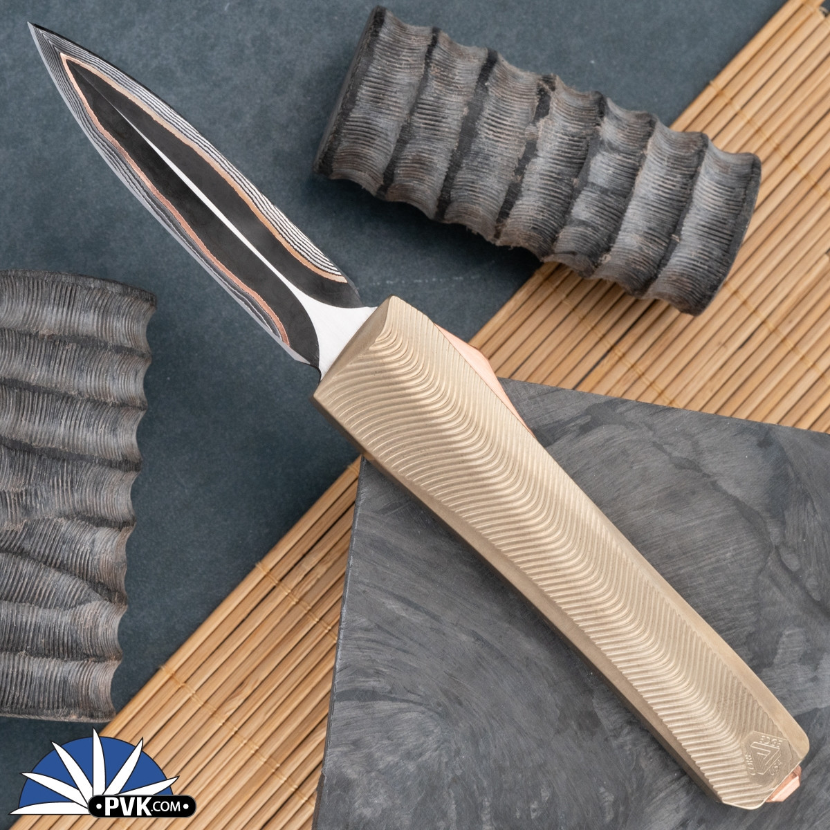 Core Edge USA 0331 Mike Irie Hand Ground Damascus Core Cu-Mai