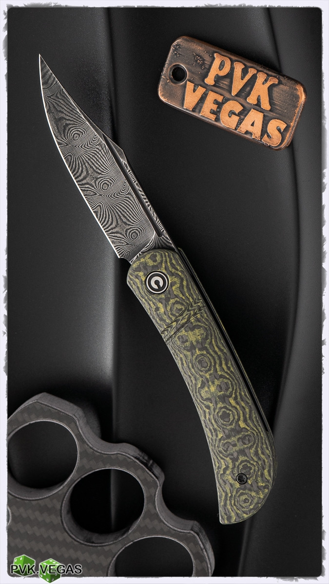 CIVIVI Appalachian Drifter Slipjoint, Yellow G-10 w/Rose Patterned