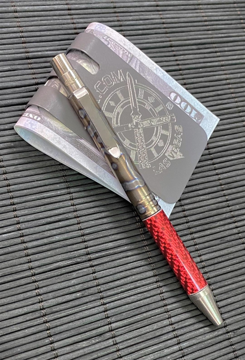 Darrel Ralph Designs (DDR) Flame Anodized Titanium and Red Carbon