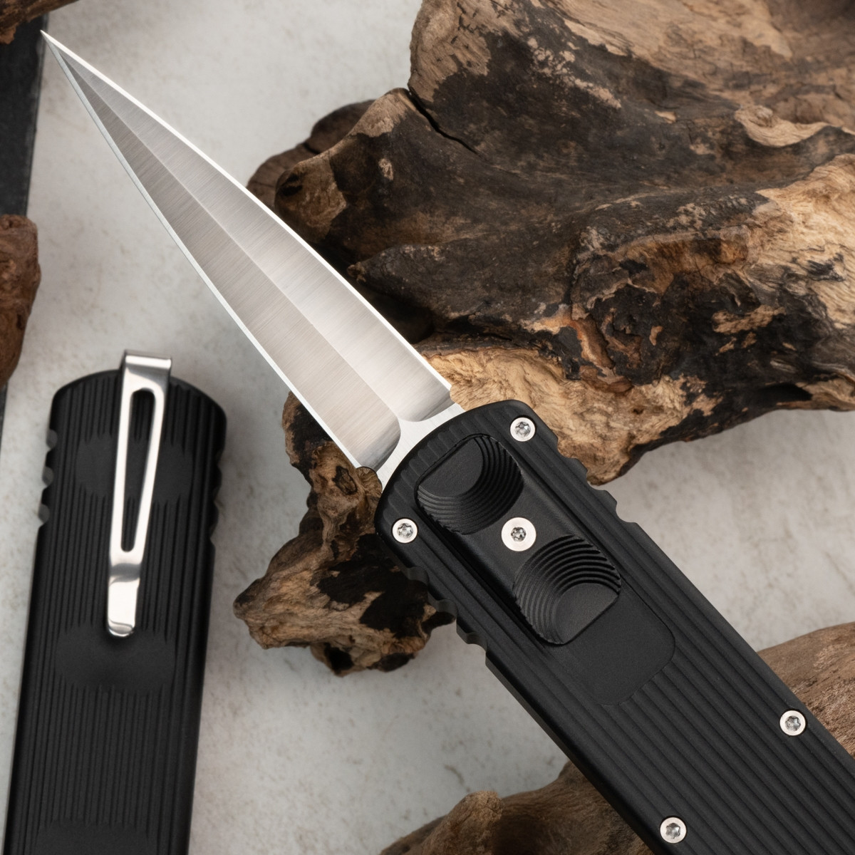 D Rocket Design Zulu Spear Satin Dagger Full Aluminum - PVK