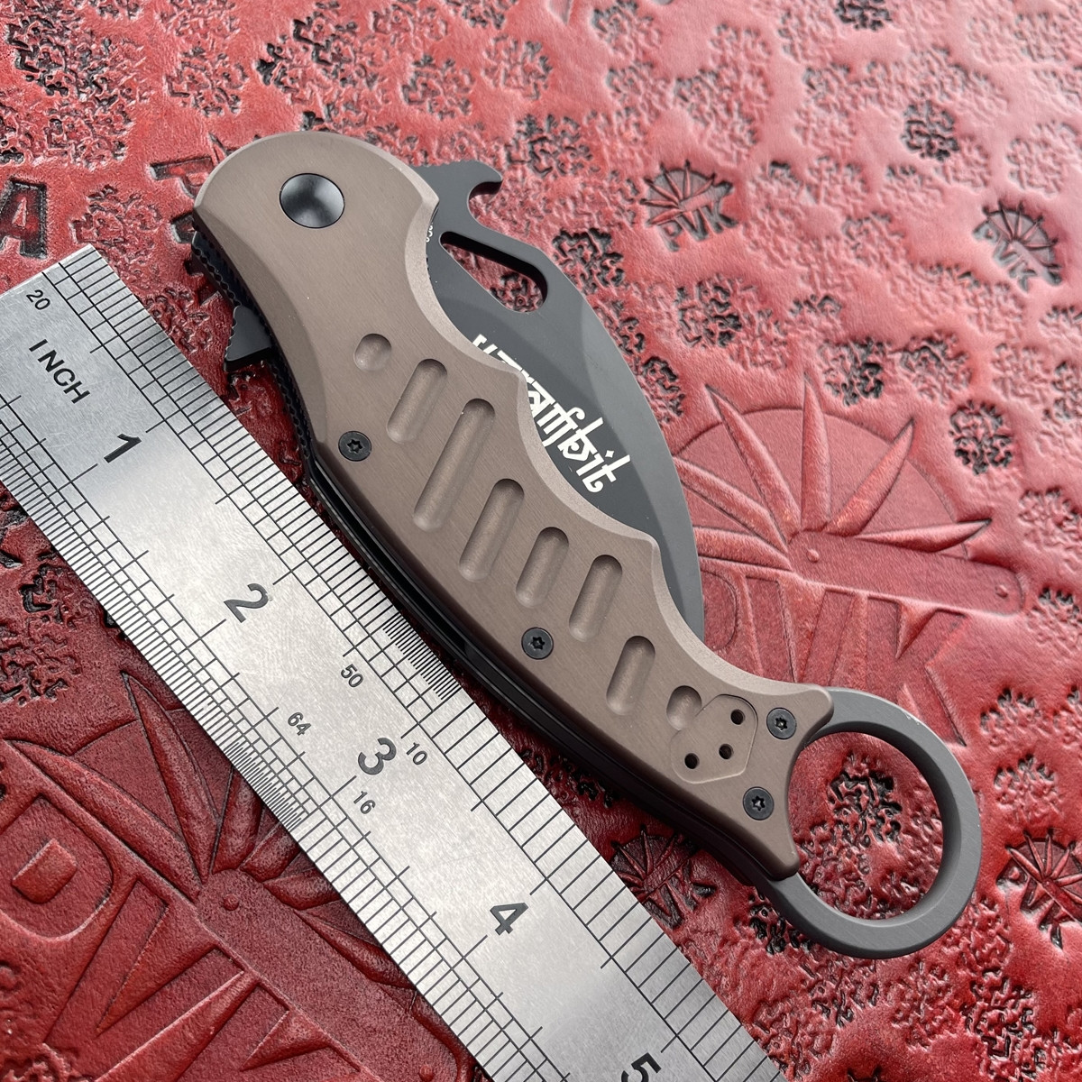 Fox Knives Karambit, Bronze Aluminum, 3.2