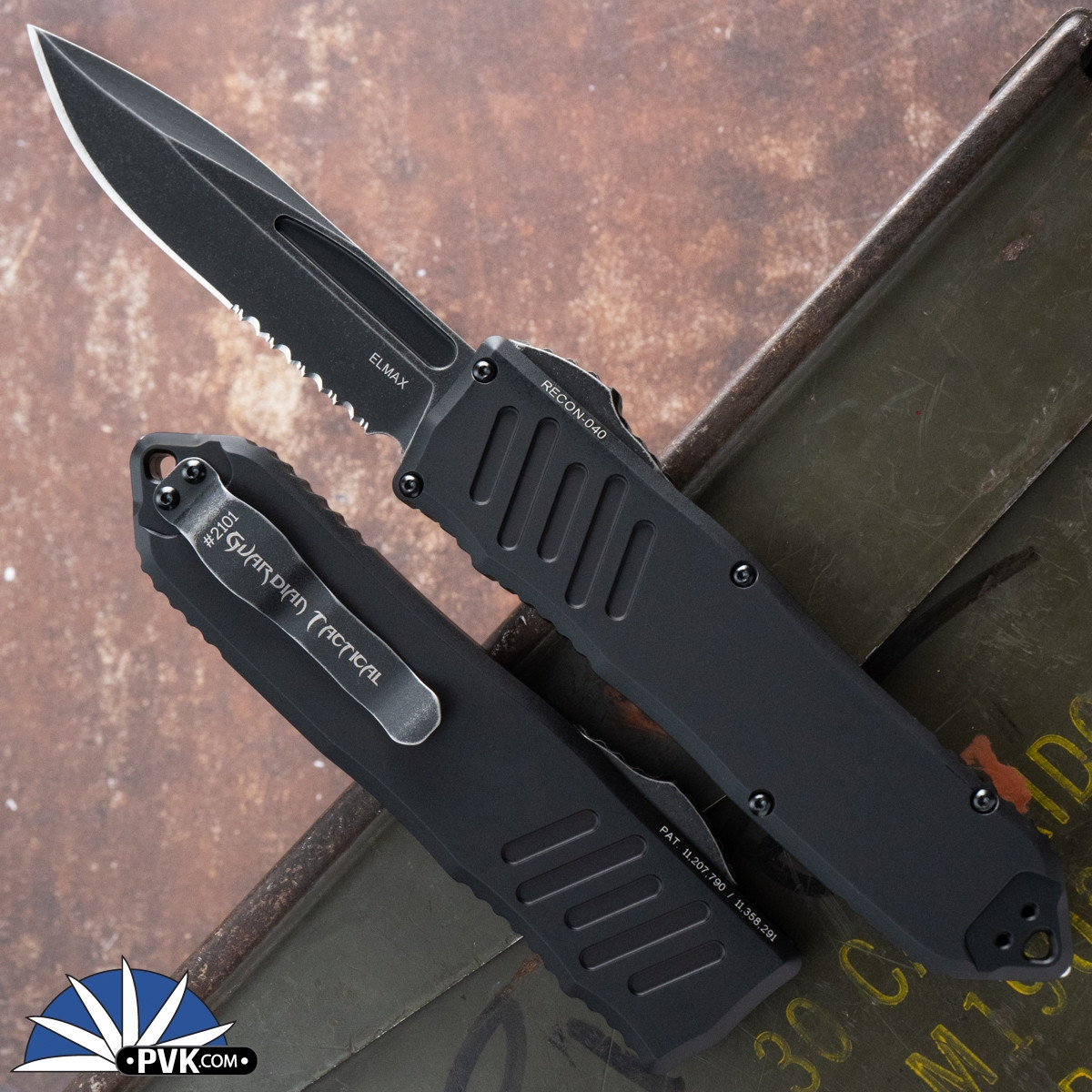 Guardian Tactical RECON-040 Single Edge, Dark Stonewash Partial