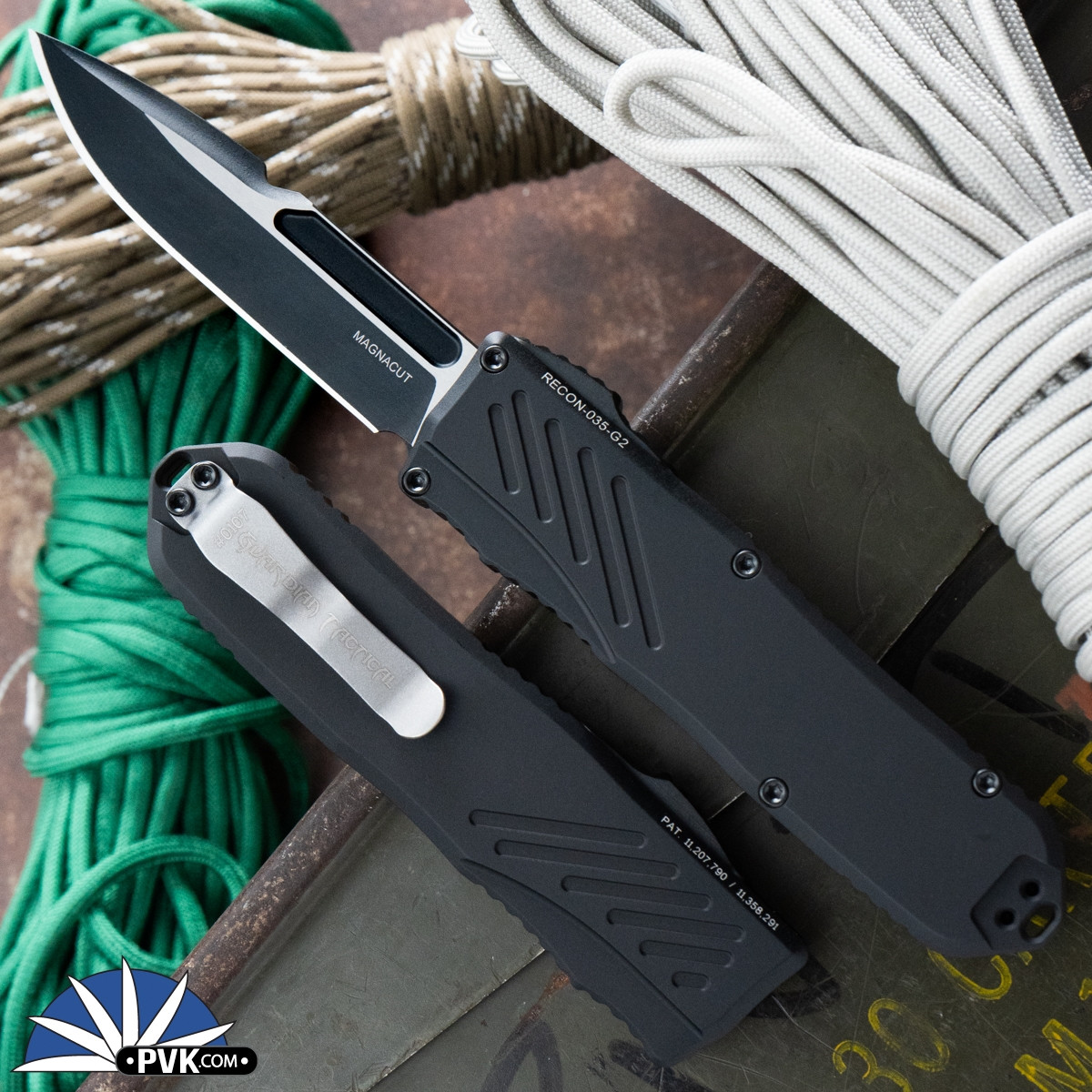 Guardian Tactical RECON-035 G2 Single Edge, Two-Tone Blade, Black