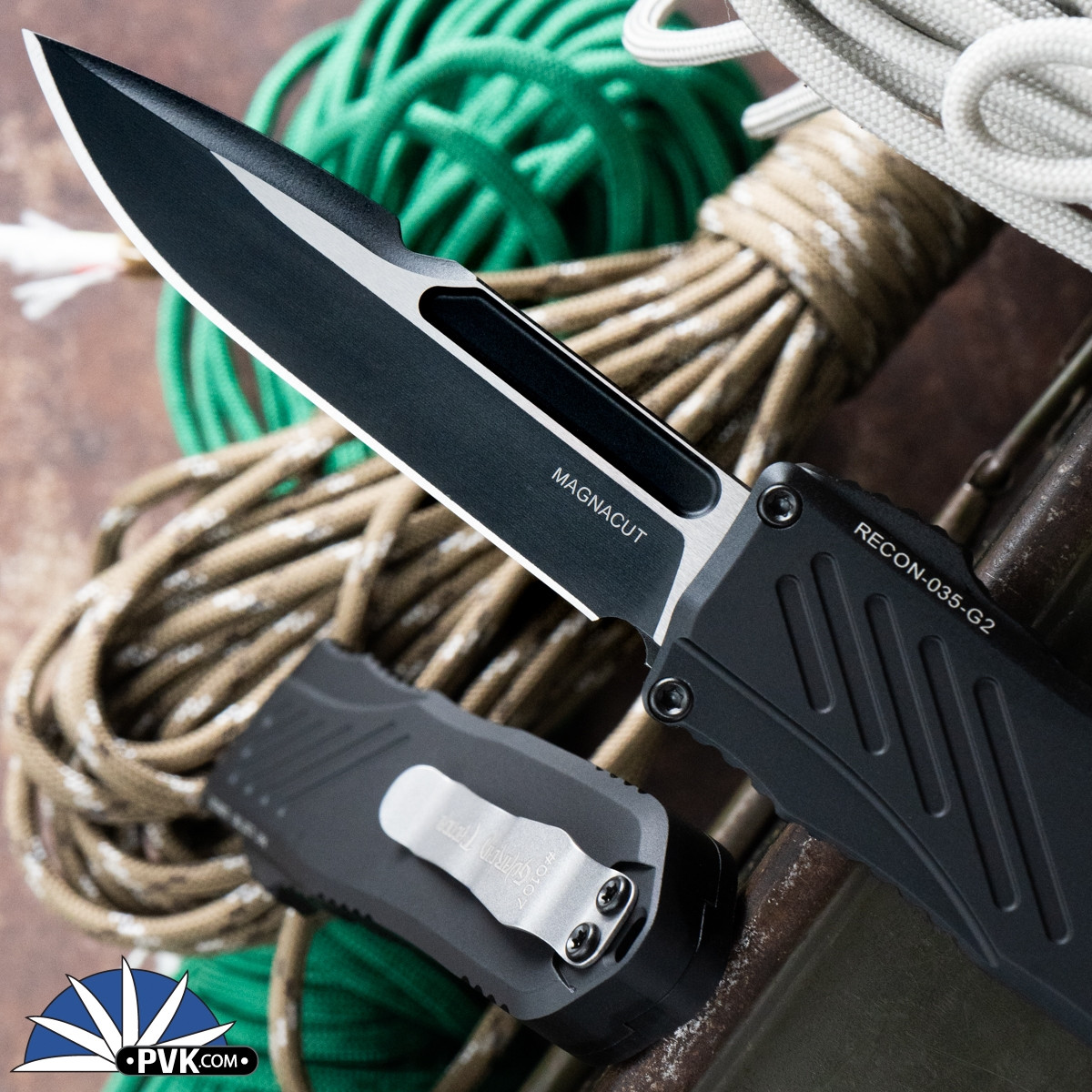 Guardian Tactical RECON-035 G2 Single Edge, Two-Tone Blade, Black