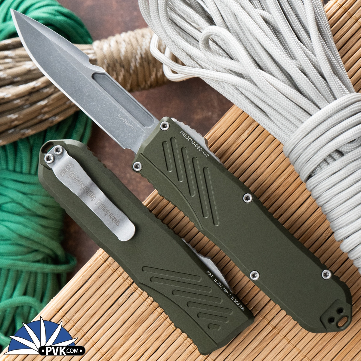 Guardian Tactical RECON-035 G2 Single Edge, Stonewash Blade, OD