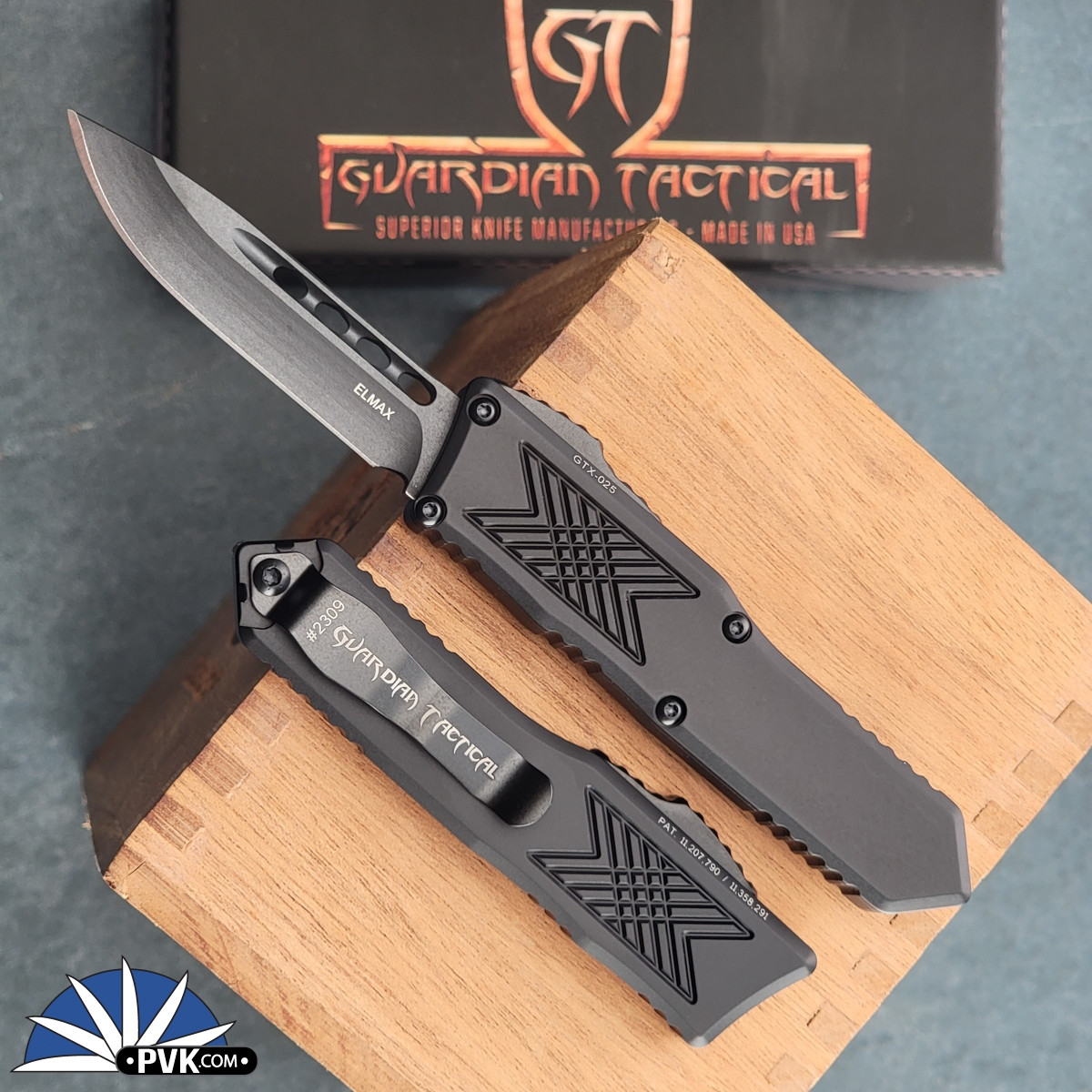 Guardian Tactical GTX-025 12-3111 Single Edge Black Blade, Black