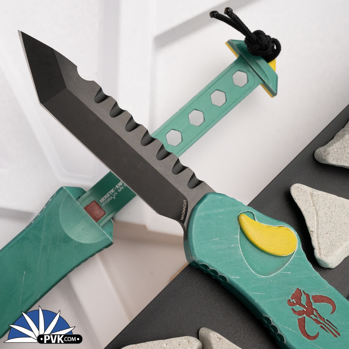 Heretic Knives Hydra H006-6A-Bounty Tanto Magnacut DLC Blade