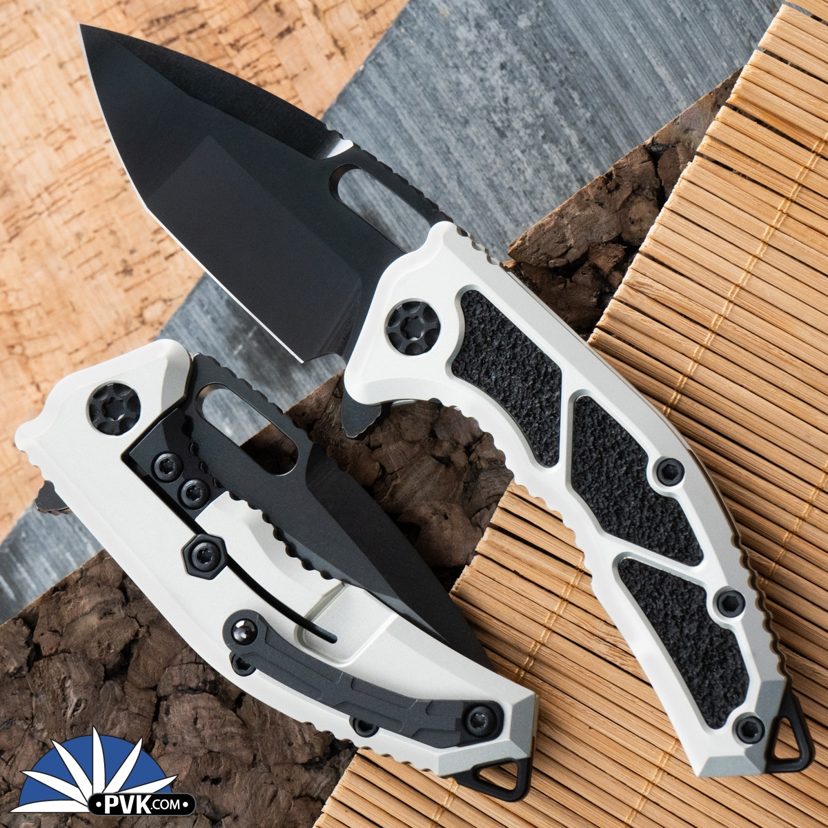 ナタ Heretic Knives Medusa V3, Tanto DLC Black Blade, Natural Aluminum