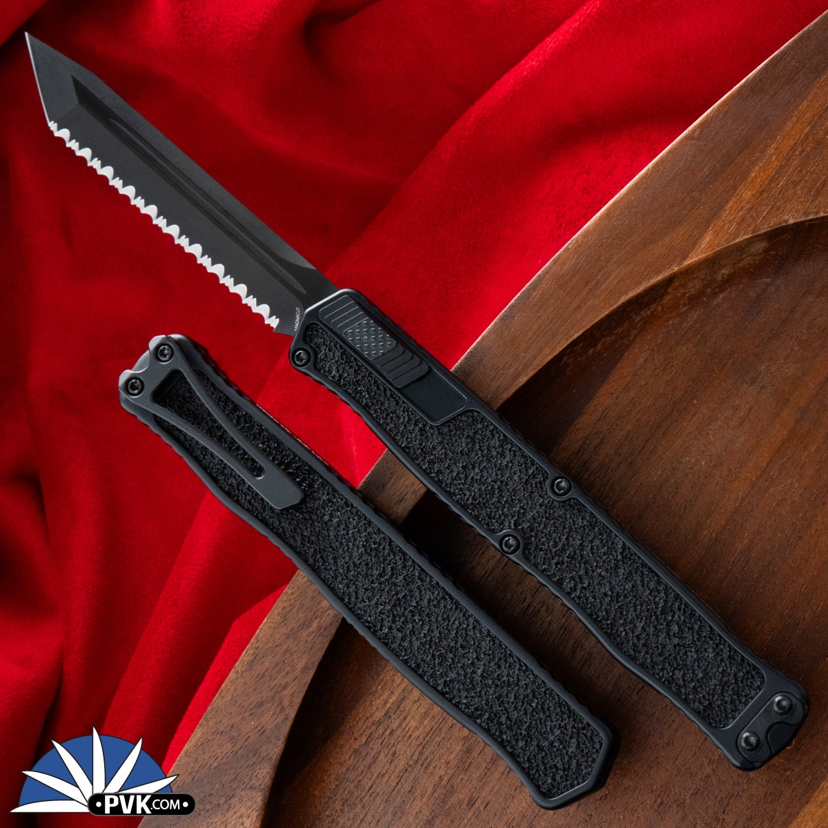 Heretic Knives Cleric II Tanto Magnacut DLC Full Serrated Blade