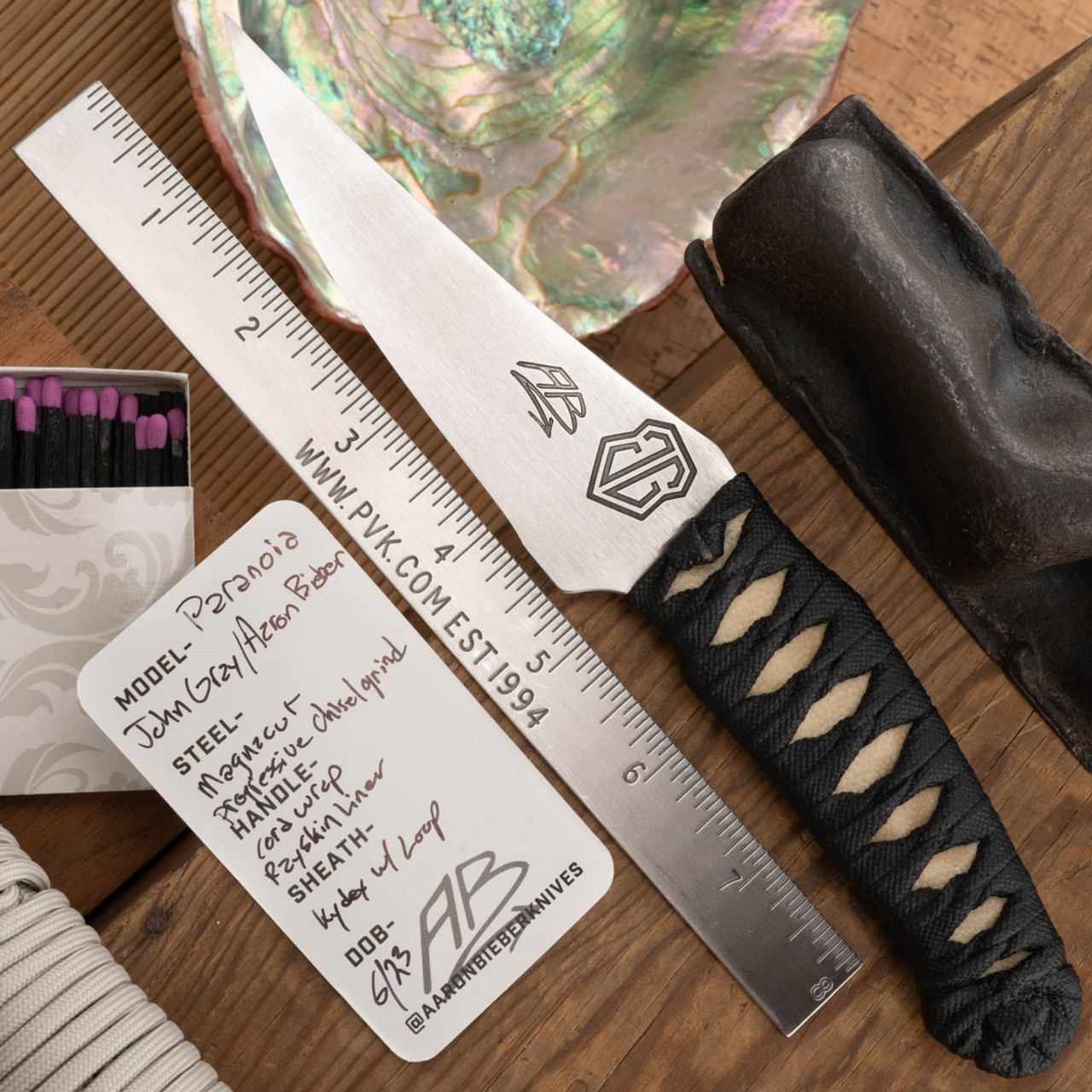 John Gray X Aaron Bieber Paranoia Fixed Blade, Progressive