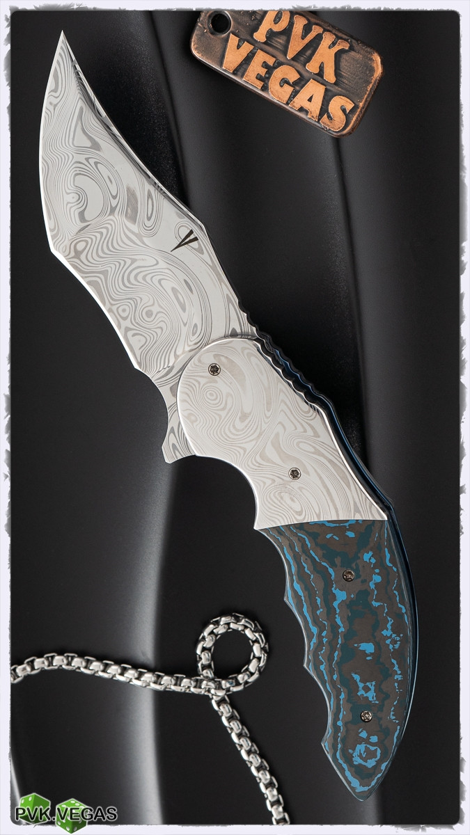Jeff Vandermeulen Custom Homicide #64, Damasteel, Arctic Storm Fat