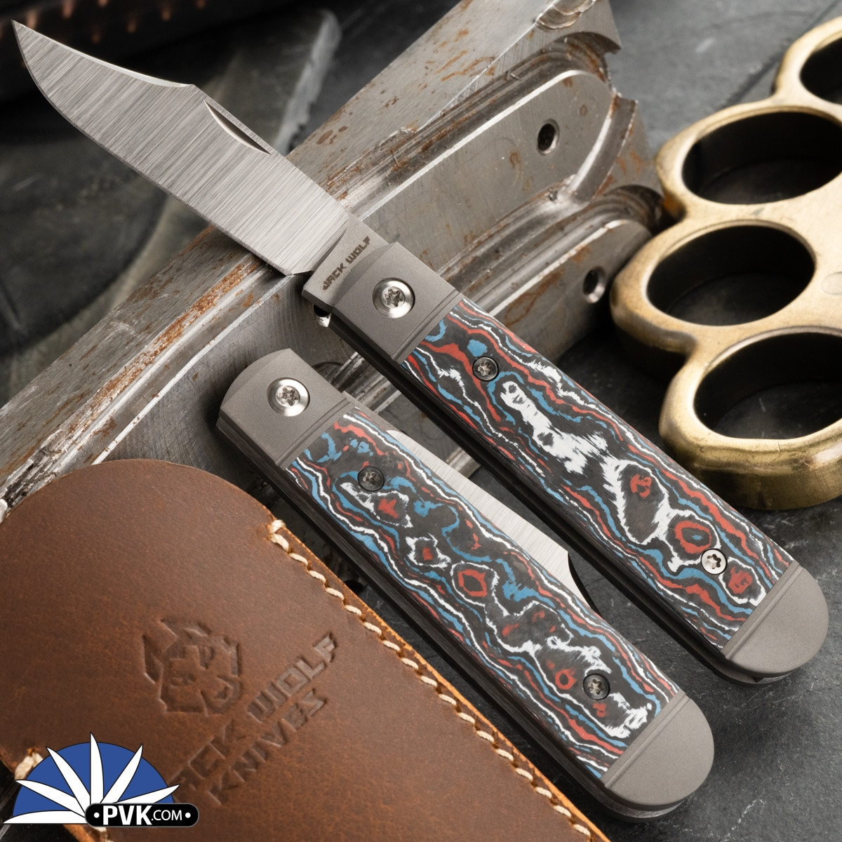 Jack Wolf Knives Little Bro Jack Fat Carbon Nebula - PVK