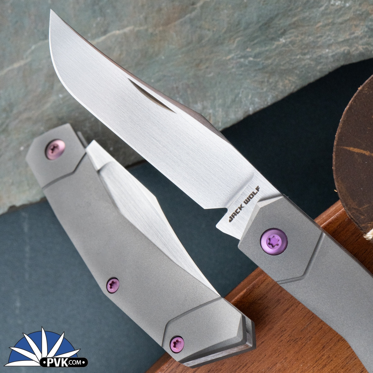 Jack Wolf Knives Mini Cyborg Jack, Hand Rubbed Satin Finish Blade