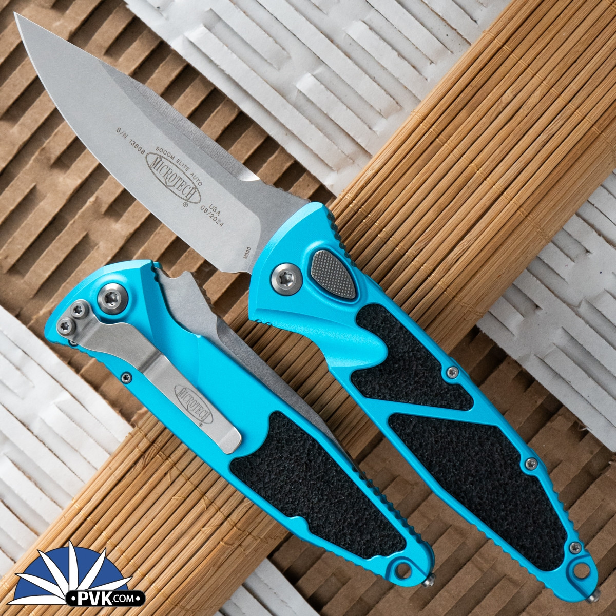 Microtech Socom Elite Auto 160A-10TQ Single Edge Stonewash Blade