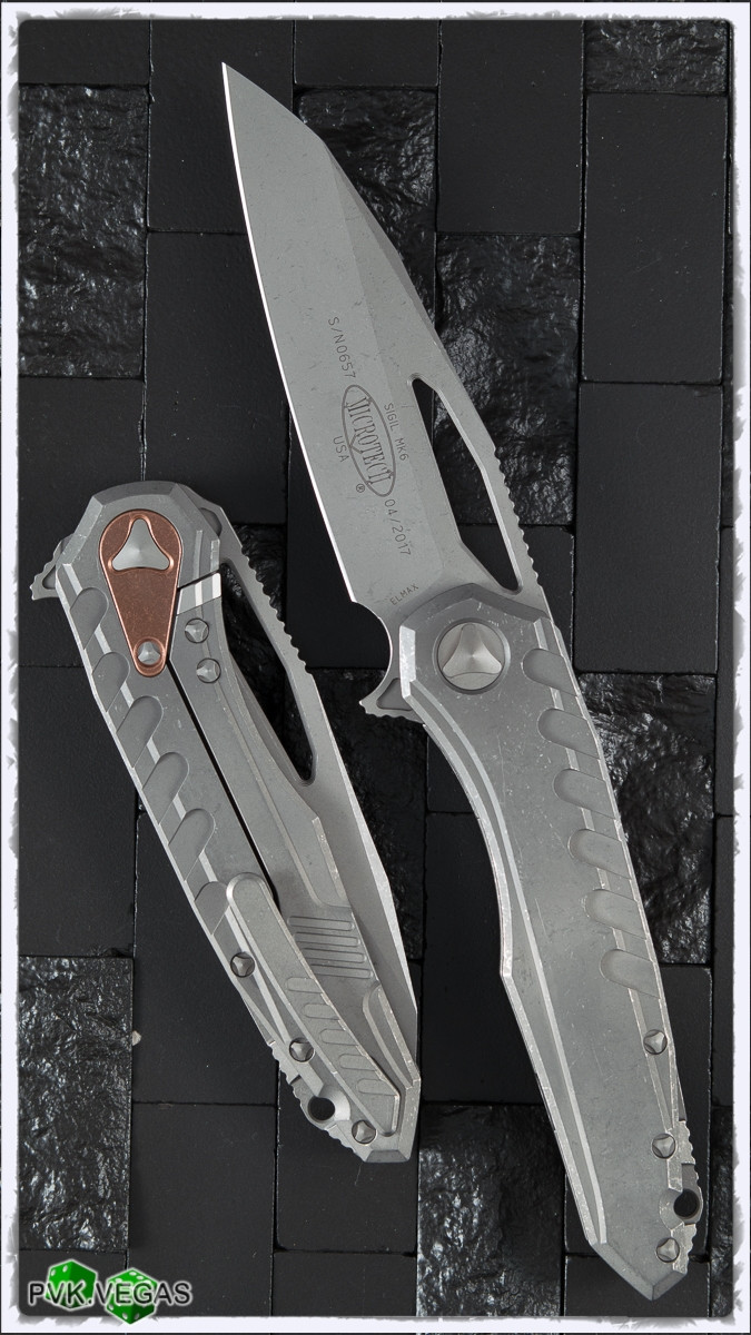 Microtech Sigil MK6 S/E Apocalyptic Standard Elmax Blade - PVK