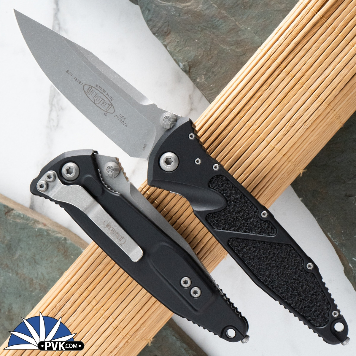 Microtech Socom Elite Manual 160-10AP Single Edge Apocalyptic