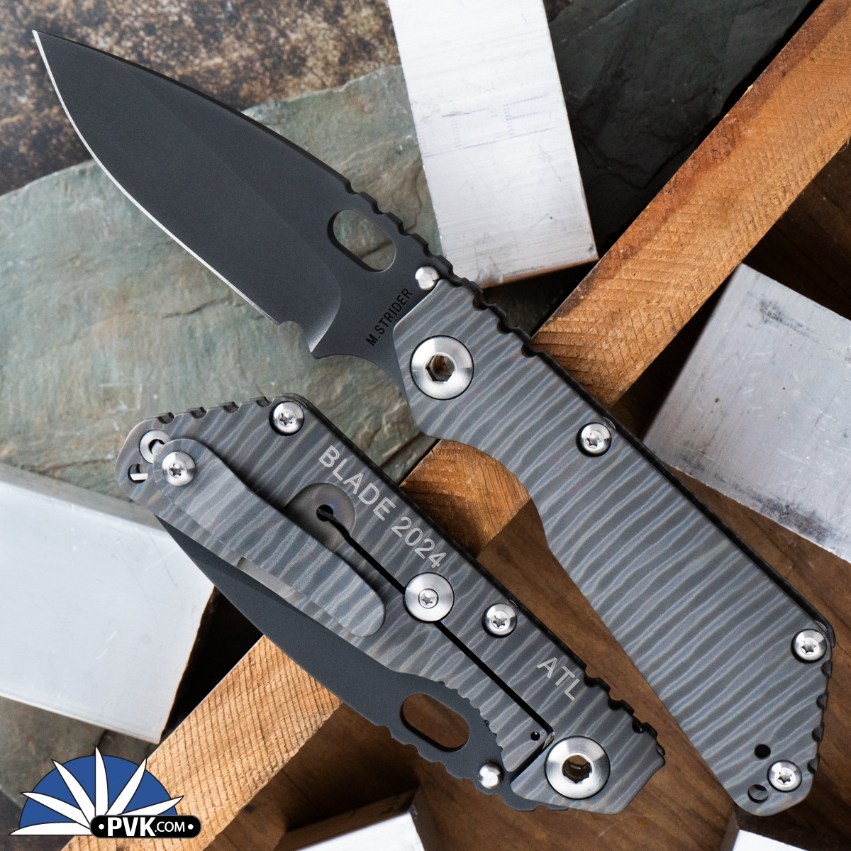 Strider Knives SnG CC Blade Show Exclusive, Black Magnacut Blade