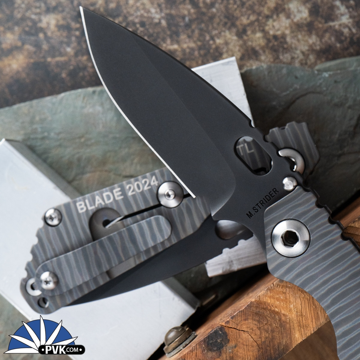 Strider Knives SnG CC Blade Show Exclusive, Black Magnacut Blade