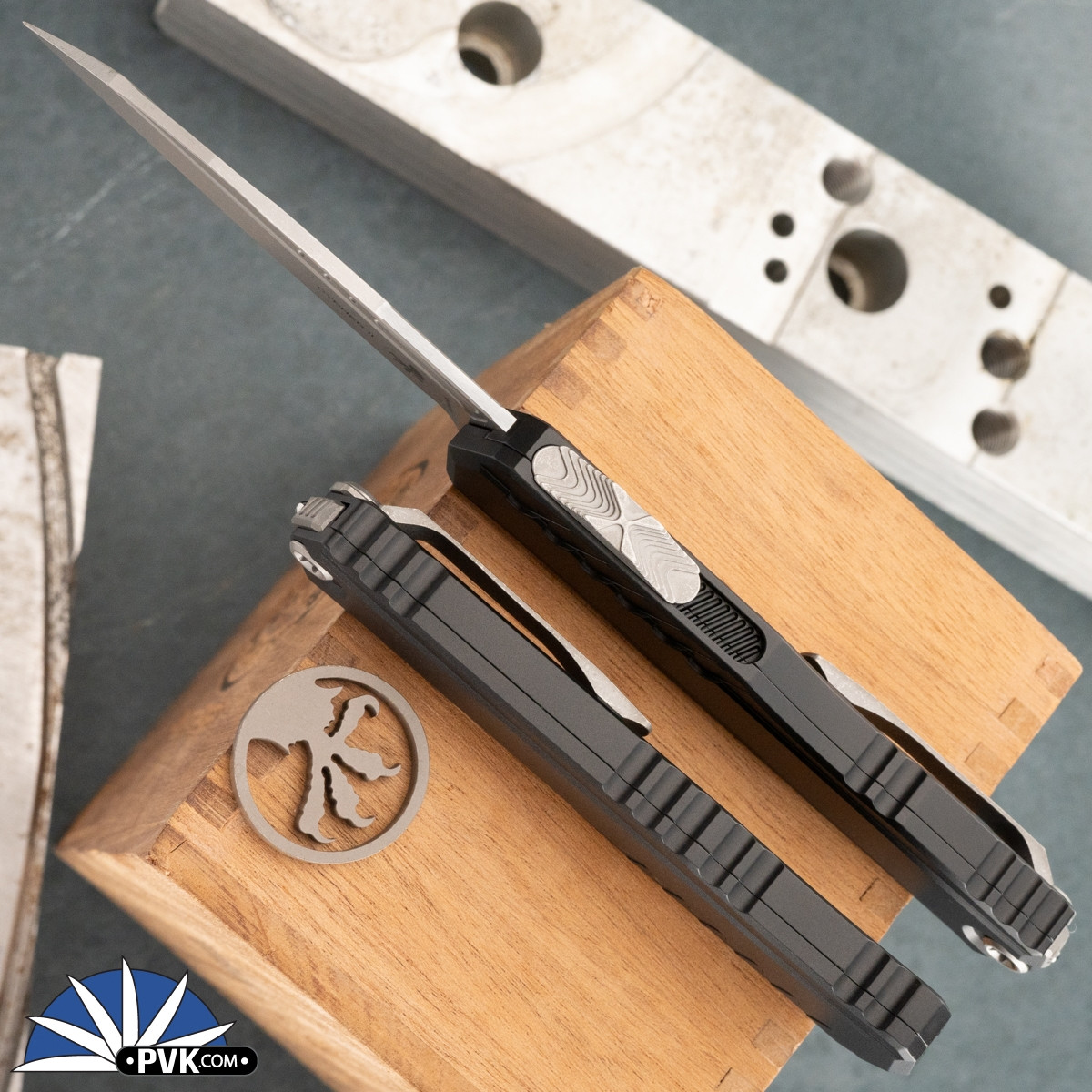 Microtech Cypher Gen 2 1241-10APS PR Single Edge (Wharncliffe
