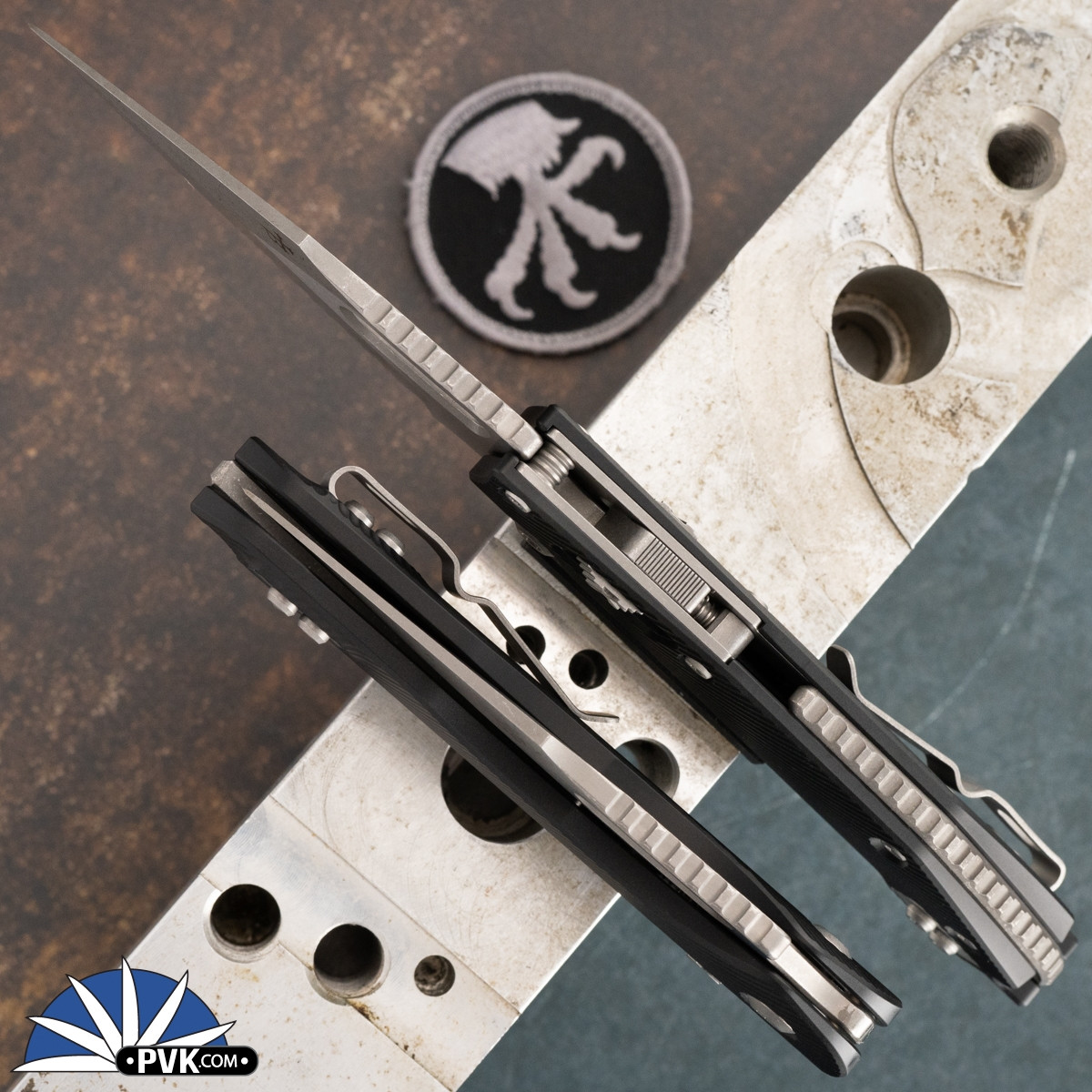 Microtech Stitch 169RL-11APFL Ram-Lok Aluminum Fluted Black