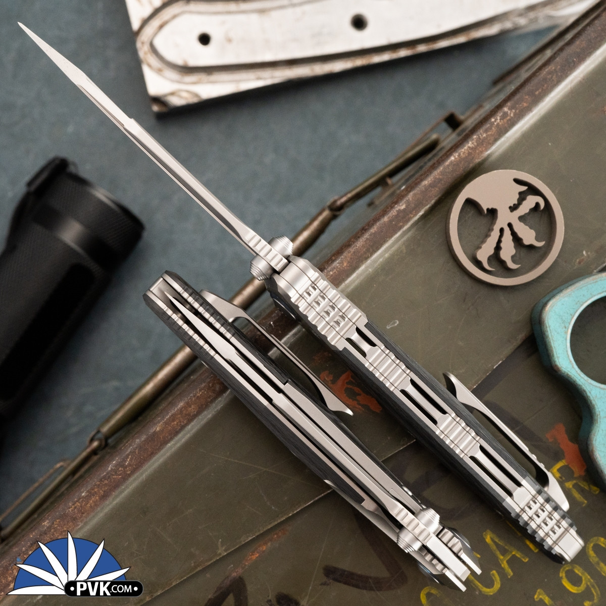 Microtech Socom Bravo Mini 260M-7CFTI Single Edge Bead Blast Blade ...