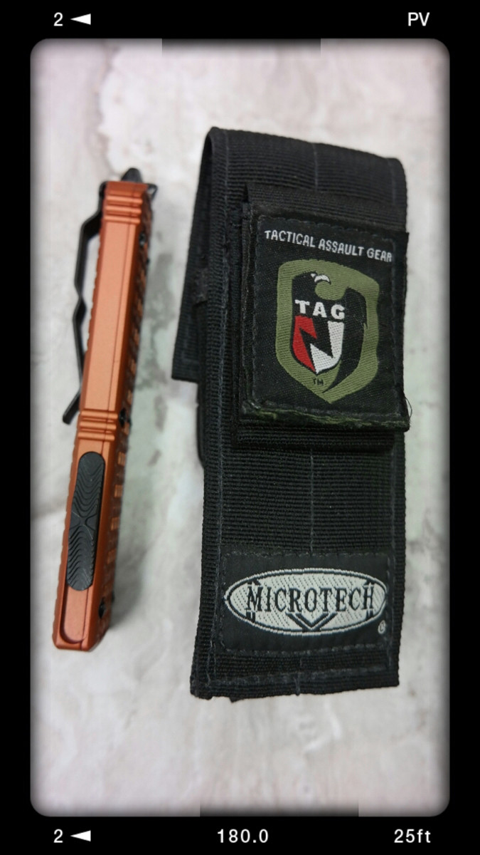Original Microtech Large TAG Sheath - PVK