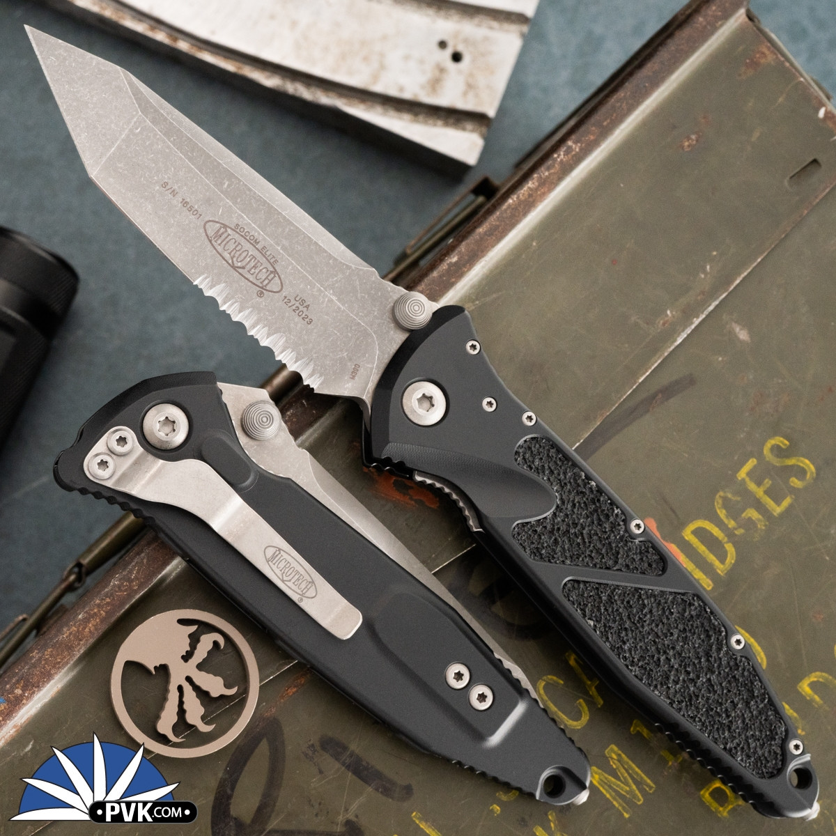 Microtech Socom Elite Manual 161-11AP Tanto Apocalyptic Partial
