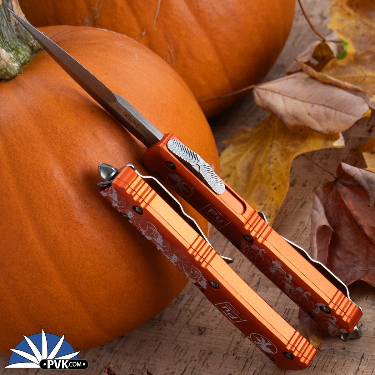 PVK Custom Ultratech Pumpkin Spice 120-13OR Bayonet Bronze Blade