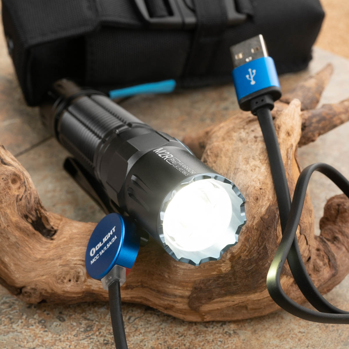 OLIGHT M2R PRO Warrior 1800 Lumens, LED Rechargeable Flashlight - PVK