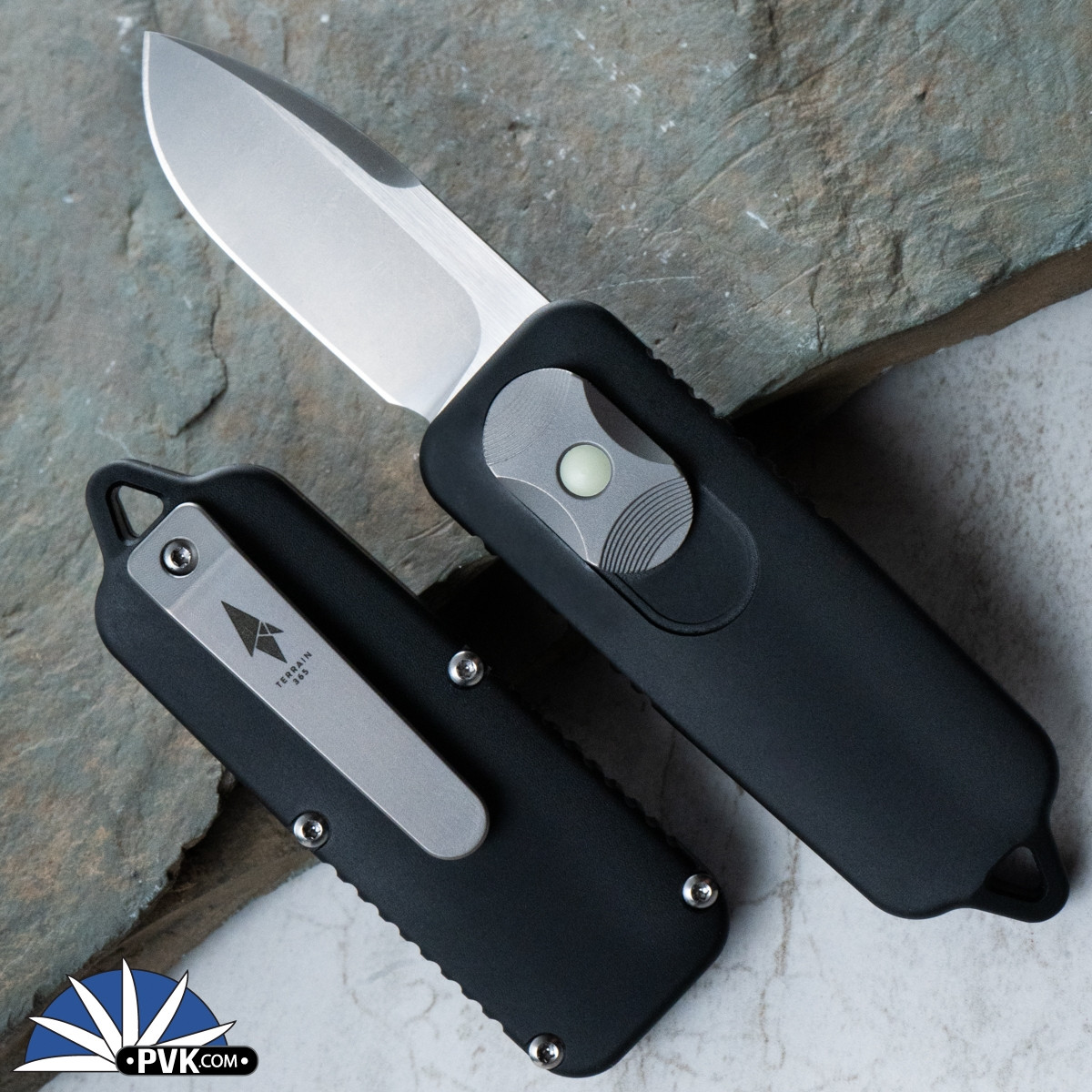 Terrain 365 CAS OTF Terraventium Blade, Black Aluminum Handles - PVK
