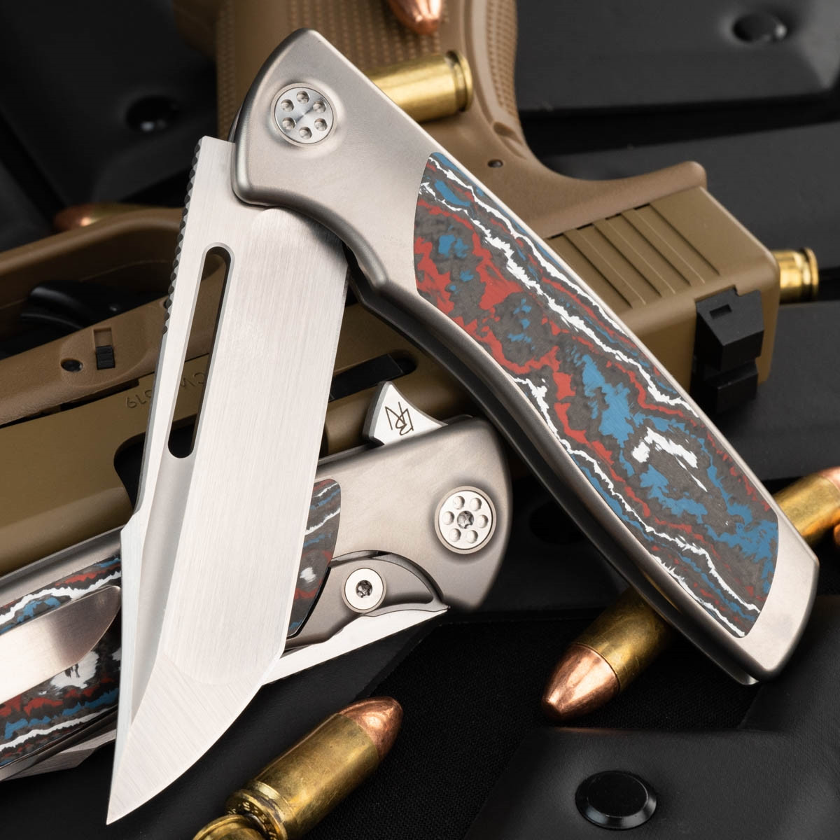 Sharp By Design (Brian Nadeau) Mini Evo Satin Harpoon, Nebula Fat