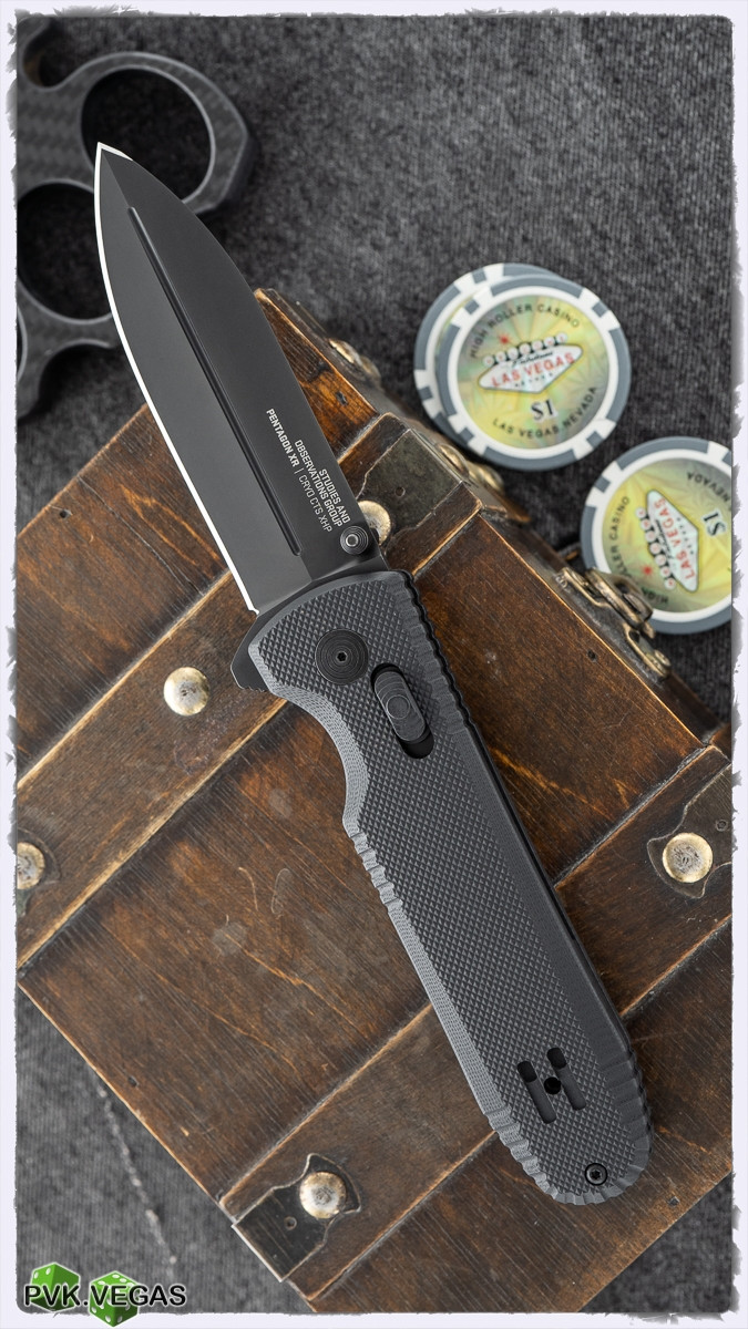 SOG Pentagon XR Lock, Black G-10, 3.5