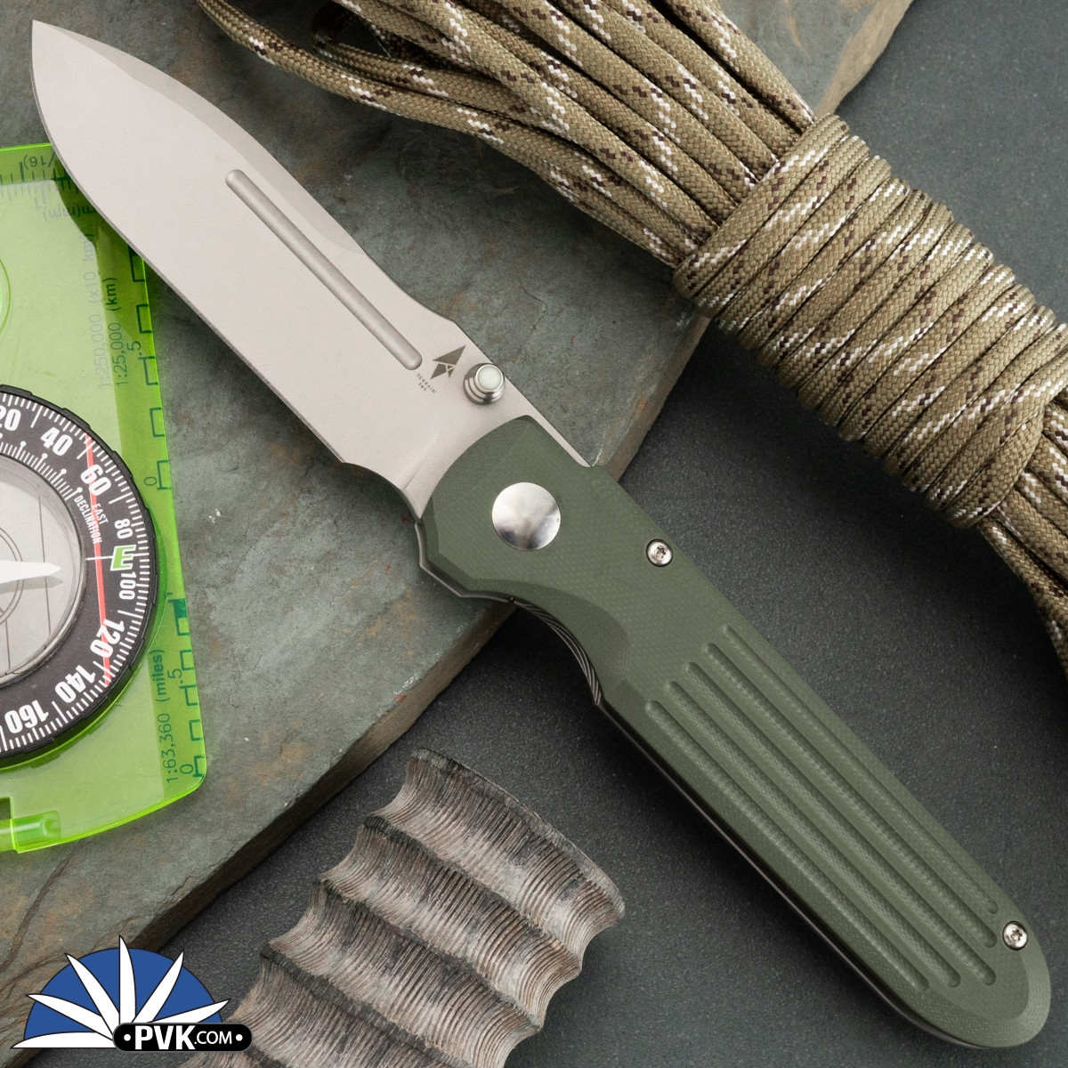 Terrain 365 Invictus ATSP Folder, Terravantium Blade, Green G10
