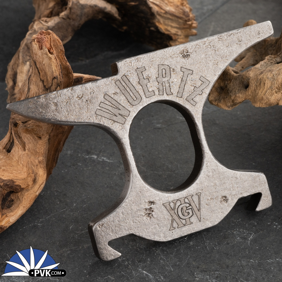 Travis Wuertz Full Size Anvil Knuck/Paperweight - Gray - PVK