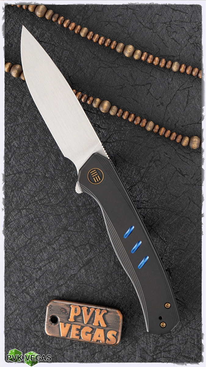 WE Knife Co. Seer Frame Lock, Black Titanium Handle, 3.5