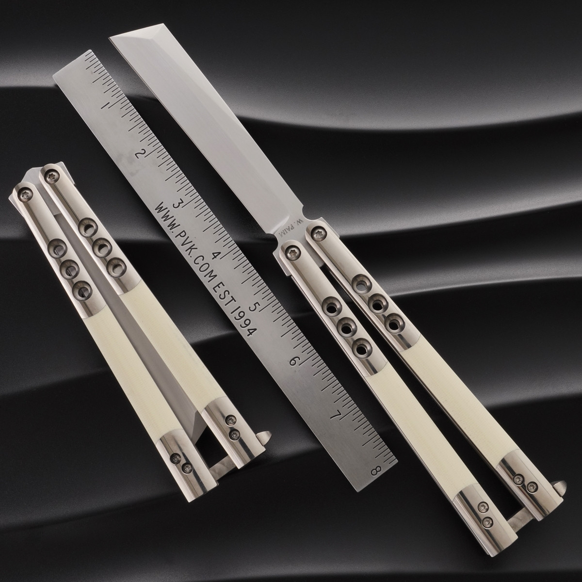 Wander Paim Prototype Gropius Balisong, 14C28N Sandvik Steel