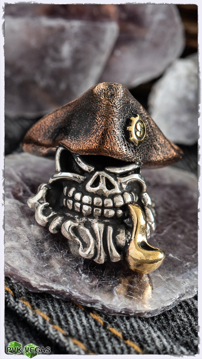 Lanyard bead 925 Silver Starlingear Patriot Bearded Slickster With