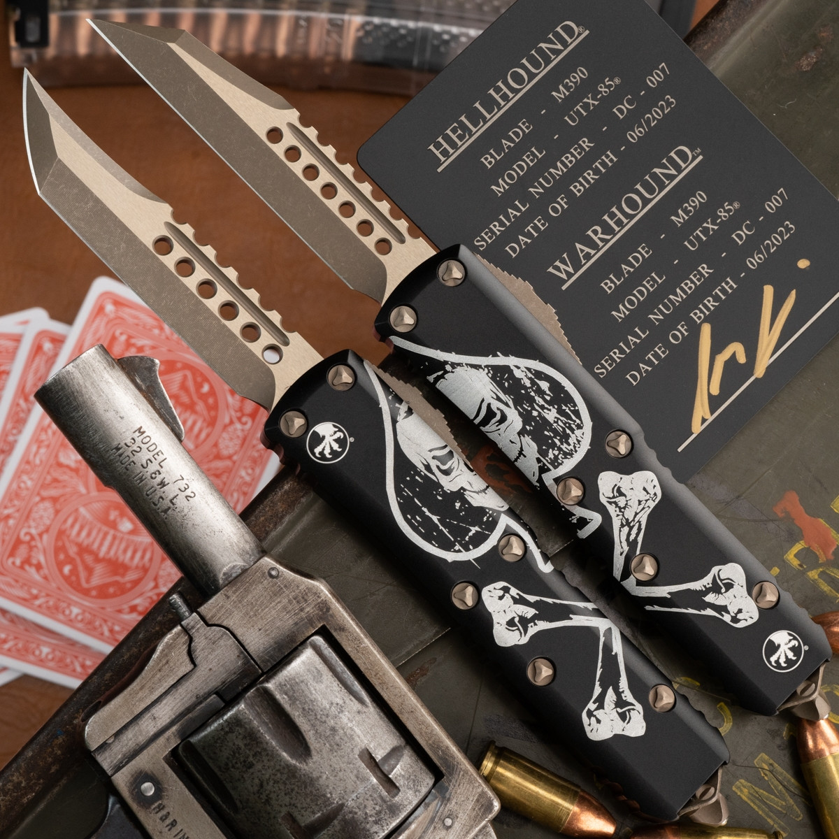 Microtech UTX-85 Set 719-13SETDCS Hellhound & Warhound Apocalyptic