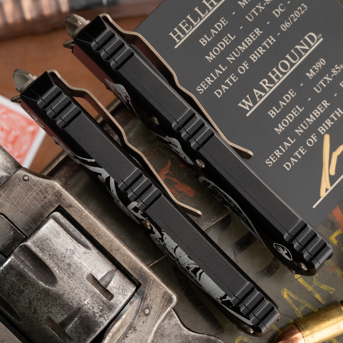Microtech UTX-85 Set 719-13SETDCS Hellhound & Warhound Apocalyptic