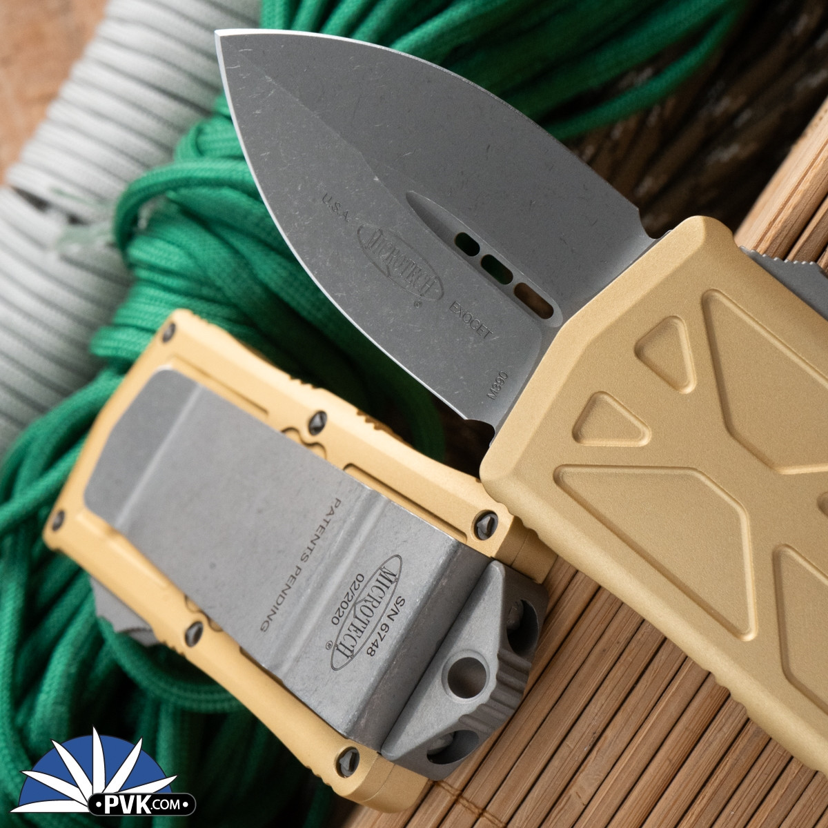 Microtech Exocet 157-10APCG Double Edge Apocalyptic Blade