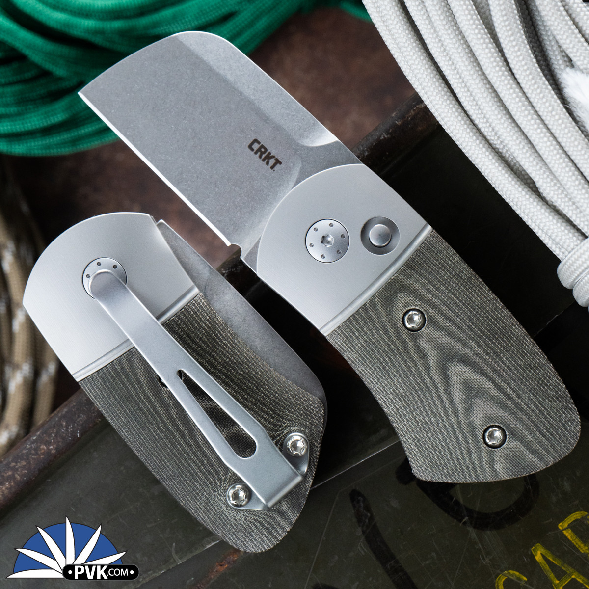 CRKT A1005 Philip Booth Design Auto Minnow, CPM-MagnaCut Stonewash