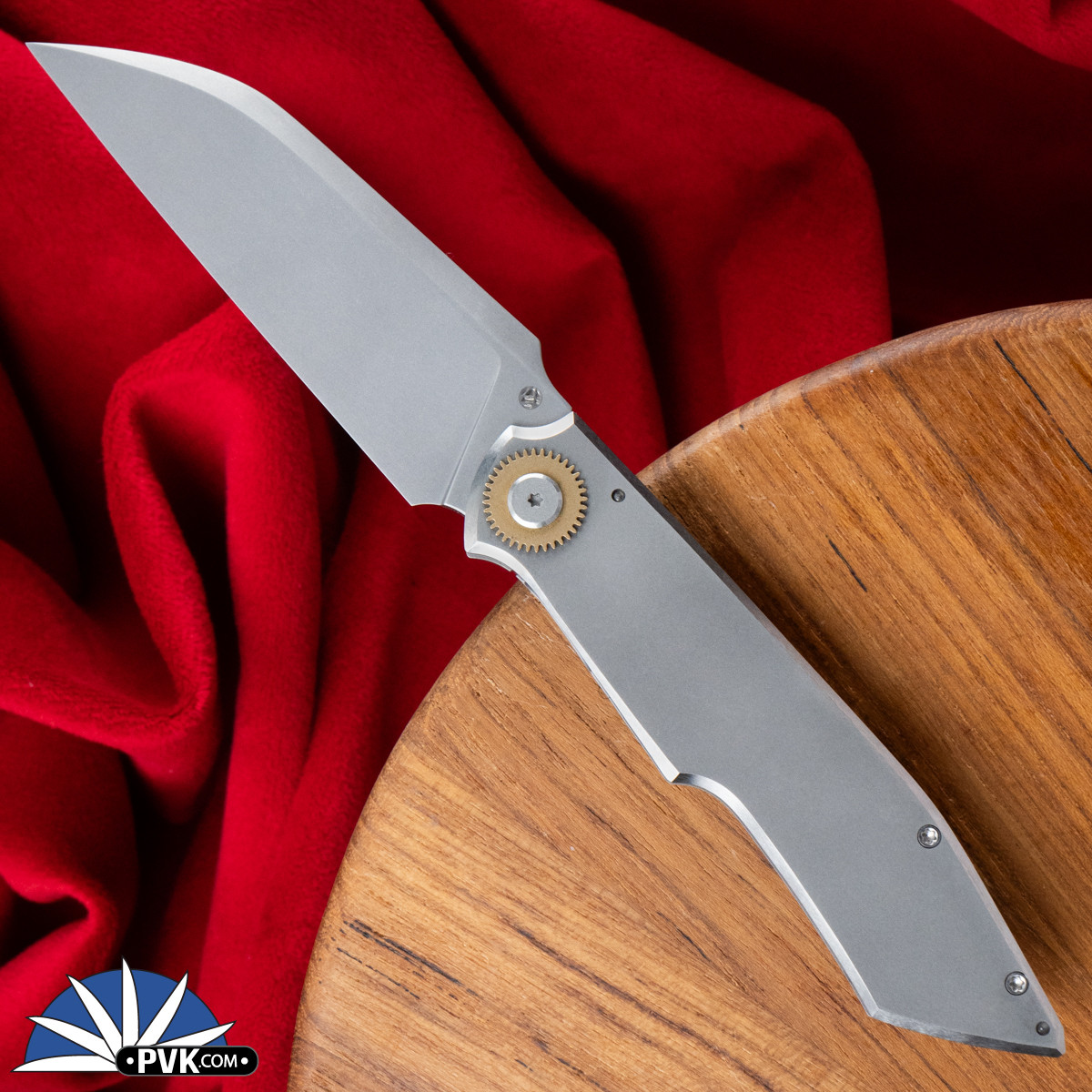 La Forge AGAB Custom Frame Lock Bead Blast RWL-34 Wharncliffe