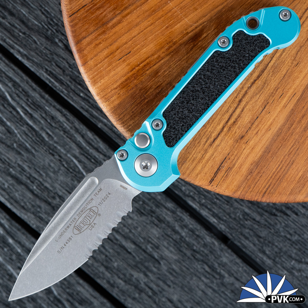 Microtech LUDT Gen 3 1135-11TQ Stonewash Partial Serrated Blade
