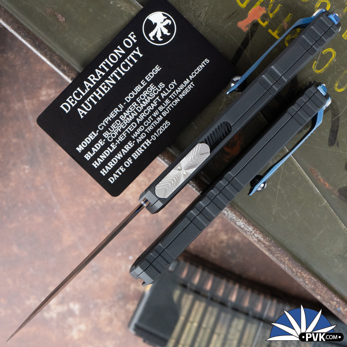 Microtech/Marfione Select Cypher Gen 2 1242-16MS2 Double Edge