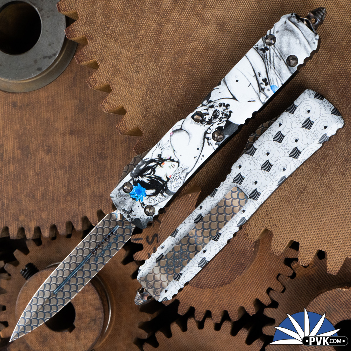 PVK Custom Ultratech Full Color Geisha w/Old School Waves, Double