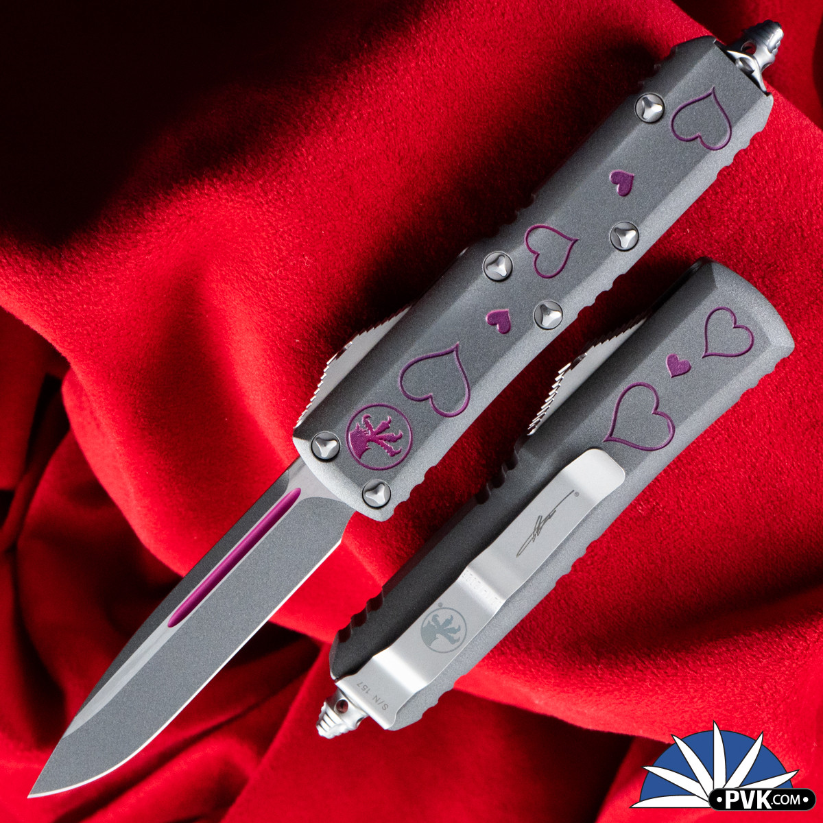 Microtech UTX-85 231-1VNS Valentines Day Edition 2025 Single Edge