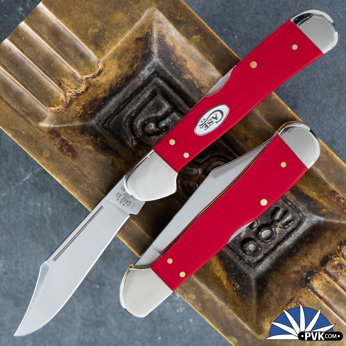 Case Cutlery MANUAL Lock Back - CopperLock Mirror-Polished Tru