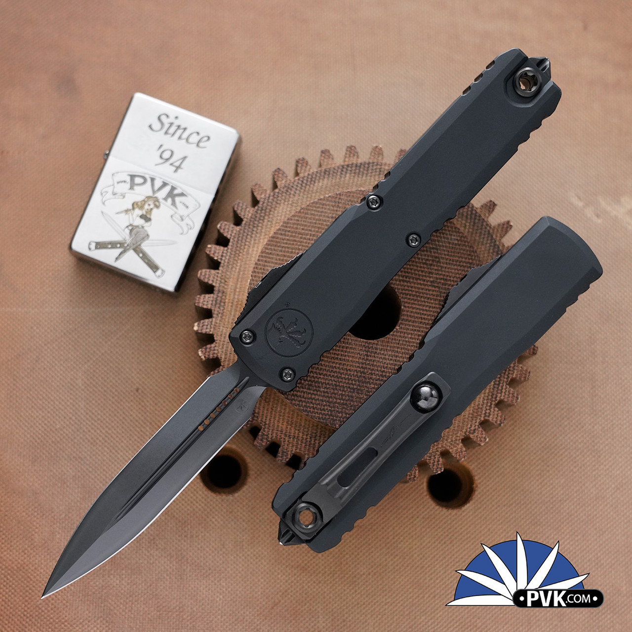 ★Refinish and Multilayer RelicStrato★ Microtech Ultratech ZBP Gen 3 1122-1DLCTSH Double Edge DLC