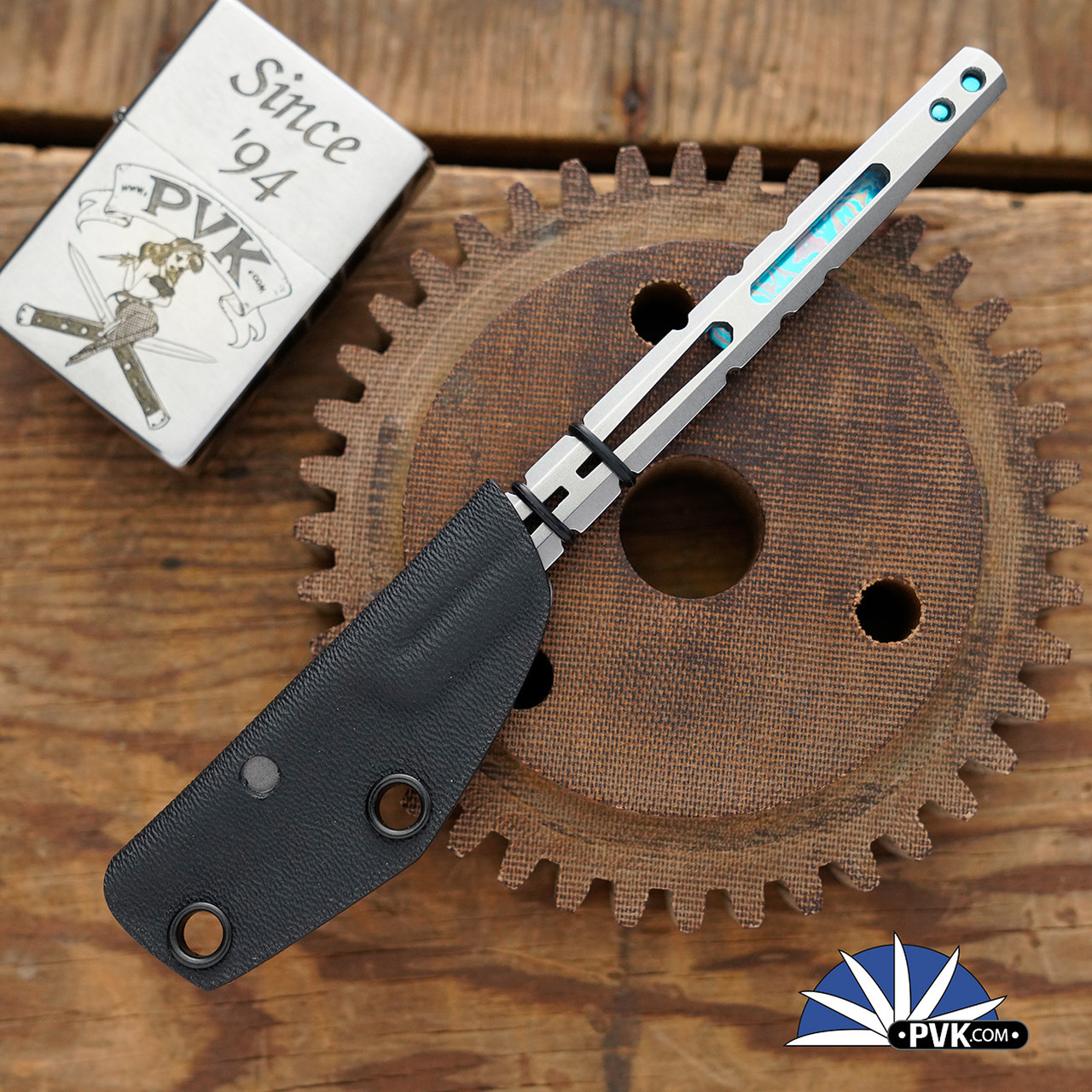 Amsler Knives Hurricane Razor 2049 Timascus Clip - PVK